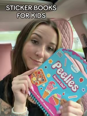 stickers they can’t actually stick to anything permanently! So smart for activitiy books in the car or out to eat! #kidsactivities #kidscrafts #kidstoys #roadtripactivities #momlife 