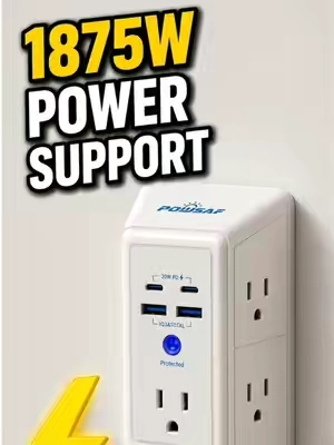 A simple upgrade your home actually needs ⚡ More outlets, USB charging, and a built-in night light to make everyday life easier — all without the clutter. POWSAF outlet extender is on sale now + free shipping 🚚✨ #homeorganization #apartmentfriendly #smallspacesolutions #homegoodsfinds #homehack #smallspaceliving#powsaf  #blackfriday #surgeprotector #tiktokshopblackfriday #tiktokshopcybermonday #fyp #dealsforyoudays #summerwins #TikTokshopbacktoschool #homefinds