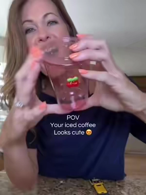 Your iced coffee, protein drink, smoothie, margarita or whatever you wanna put in this cute cup, is incredibly adorable, dressed up in pink hearts or cherries. I got these for my daughter‘s birthday, but I will be using these for iced coffee as well. #t#TikTokshopbacktoschool