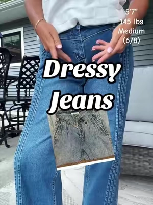 ❌Dressy cropped jeans with a nostalgic flair by @Flamingals #dressyjeans #stretchyjeans #fashionover50 #TikTokshopbacktoschool #tiktokshopcreatorpicks 