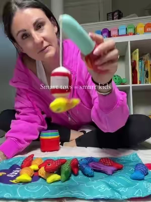 The little fishing set that does all the learning #toddlerfinds #earlylearning #learningfun #educationaltoys #learningthroughplay 