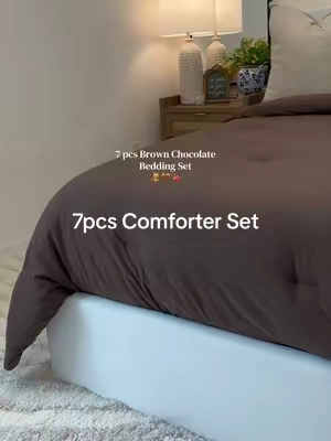 7pcs Comforter Set #beddingset #bedding #comforterset #TikTokShopCreatorPicks #TikTokshopbacktoschool 