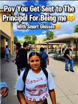 POV you get sent to the principal for being yourself☹️#fyp #school #smartglasses #aiglasses #tiktokshop 