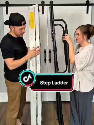 this is pretty much a no brainer  #ladder #stepladder #safety #chores #homerenovation 