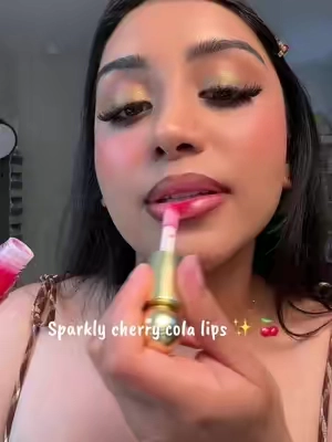@Truly Beauty #trulybeautypeptidelipoil #cherrycolalips #sparklycherrycolalips 