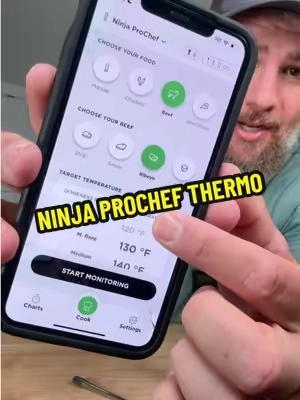 The Ninja ProChef tracks your cook in real time and tells you exactly when it's ready. #GrillingSeason #SteakLovers #OutdoorCooking #KitchenUpgrades #TikTokShopCreatorPicks 
