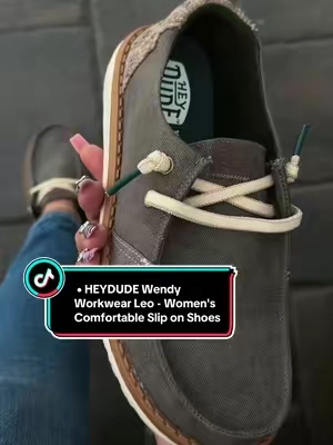 HEYDUDE Wendy Workwear Leo - Women's Comfortable Slip on Shoes ##heydudeshoes##sliponshoes##comfyshoes##BackToSchool##TikTokshopbacktoschool