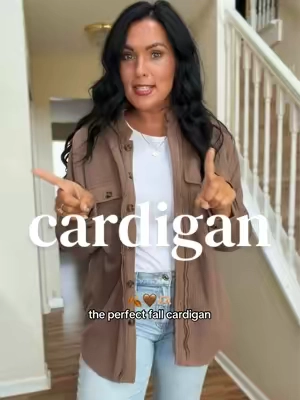 this waffle knit cardigan is one of my favorite fall fashion pieces that I wore on repeat last year 🙌🏼🤎🍂 #cardigan #cardiganoutfit #falloutfit #fallsweater #fallfashion 