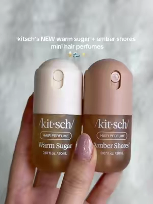 its SO cute 🥹 use code KITSCHLOVE for $$ off 🫶🏼 kitsch mini vacation perfume duo amber shores warm sugar tiktok shop #tiktokshopcreatorpicks #TikTokshopbacktoschool #BackToSchool #vanillagirl #kitsch kitsch best travel friendly mini hair perfume duo odor eliminating vanilla scent mature skin maehni