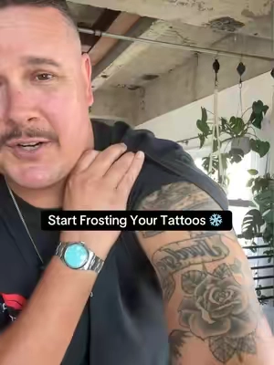 I couldn’t gate keep this anymore. #tattoos #tattoofrost #tattoocare #harrys #skincareroutine 