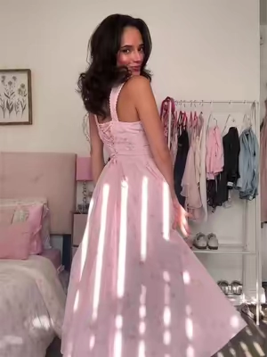 dress from @Cider 😍 #shopcider #mididress #pinkdress #floraldress #cidersuperbrandday 