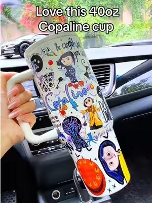 Love this 40oz Copaline cup #cup#tumbler#ispotlightfinds#tiktokshopsummersale  #coraline