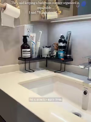 Such a simple little thing, but it actually made my bathroom and Bedroom feel way less messy. 💕✨ And free shipping straight to your door free only today ✅😎#TikTokshopbacktoschool #Homefinds #SmallSpaceLiving #OrganizationHacks #decerk