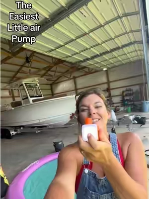 Well it works pretty good no more dang pumping on the boat. @VOLLYC US #miniairpimp #airpump #lakeday #tiktokshopcreatorpicks #BackToSchool 