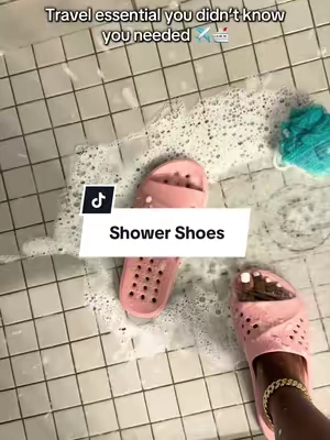 A must-have for your next cruise, hotel stay, college dorm, gym, pool day, or beach trip! 🚿🏖️ These shower shoes are lightweight, easy to pack, and perfect for public showers and wet areas. One pair, so many uses!  #showershoes  #travelessentials #dormessentials #cruiseessentials #showersandals 