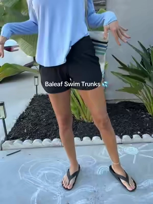 Fit true to size & come in several lengths #baleaf #swimshorts #modestswimwear #swimwear 