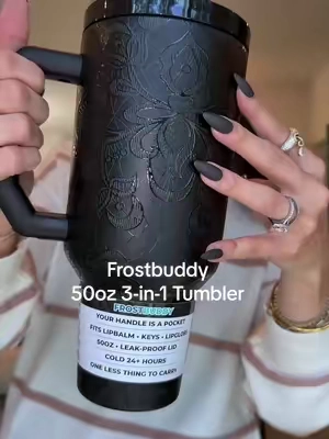 she IS the moment 🥹❤️‍🔥 #frostbuddy #tumbler #coffee #lace #tiktokshopsummersale 