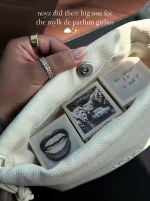 The cutest little travel bag for them too☁️🫶🏽✨ @noyzfragrance #noyzfragrance #noyzmylkdeparfum #mylkdeparfum  