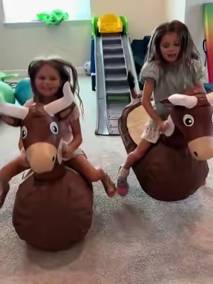 Got a kid with ALL the energy? 😂🐂 This bouncy bull is such a fun way to get those wiggles out! It comes with a pump, inflates super fast, and has a strong protective cover to help prevent popping. My kids could bounce on this forever! 🤪 #KidsActivities #BouncyBull #BurnOffEnergy #SensoryPlay #momfinds 