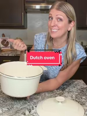 you finally found one pot that can handle dinner, bread, leftovers, and cleanup 🙌 #DutchOven #CeramicCookware #NonToxicCookware #ToxinFree #KitchenEssentials 