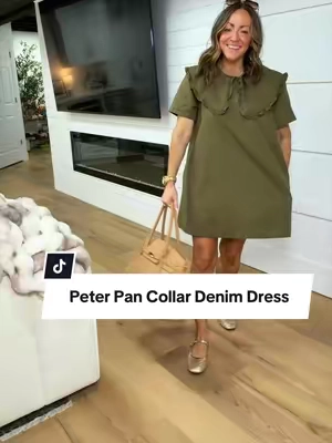 100% cotton and it works for multiple seasons! 🌷☀️🍂 I’m 5’2” 127 in a Small #denimdress #dresswithpockets #falldress #modestfashion #churchdress @Imily Bela Living 