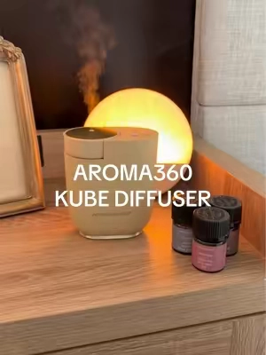 Probably my favorite diffuser I’ve ever owned 🤤 #aroma360 #aroma360minidiffuser #aroma360kubediffuser #portablediffuser #waterlessdiffuser 