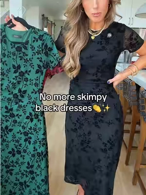 👌Keeps you covered & such a chic look! Perfect for the fall holiday season! True to size, wearing a small. Size up if between sizes. #dress #dresses #modestdress #littleblackdress #holidaydress 