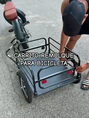 Respuesta a @romass Convierte tu bicicleta en una forma práctica de llevar todo lo que necesitas. 🚲💨 Este remolque VEVOR soporta hasta 160 lb, tiene estructura de acero resistente, ruedas de 16” y se pliega para guardarlo ocupando menos espacio. Ideal para llevar compras, equipo de camping, picnic o carga en tus aventuras al aire libre. 🙌 @VEVOR Store  #VEVOR #BikeTrailer #RemolqueBicicleta #BikeAccessories #TikTokshopbacktoschool 