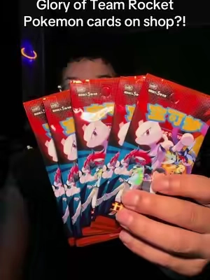 The Glory of Team Rocket trading cards Chinese editions! Slim boxes and packs available!! You can get a sealed box or have them rip cards for you live! #pokemon #pokemontcg #tradingcards #gottacatchemall #TikTokshopbacktoschool 