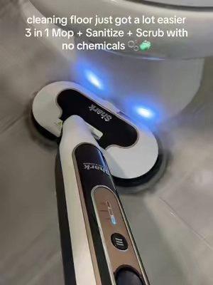 I wish someone told me earlier that I can mop, steam clean and sanitize my floor in one path #sharksteamandscrub #floormop #steamcleaning #cleaning #shark 
