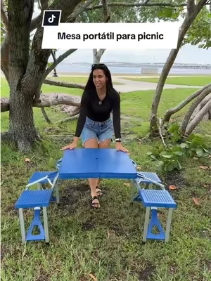 Mesa portátil que se convierte en una maleta ideal para días de picnic en familia.@OutvitaPro #picnictable #table #picnic #familypicnic #tiktokshopsummersale 