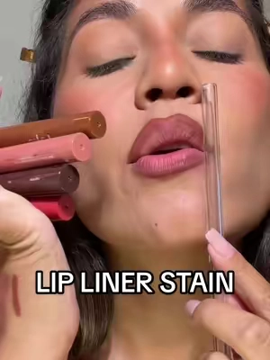 Transferproof lip liner stain🤤 #liplinerstain #creamylipliner #longwearinglipliner #lipstain #laka 