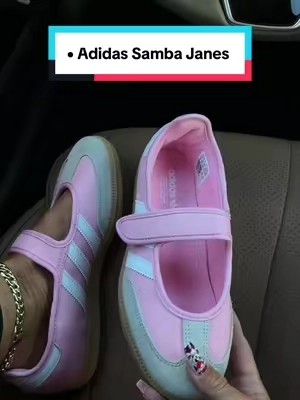 Adidas Samba Janes Light Pink Womens Retro Sports Footwear with a Durable Gum Sole and Mesh Details for Comfortable Everyday Use, Breathable Cushioned Footwear, TikTok Shop Sneaker Week #adidassamba #sambajane #maryjaneshoes #BackToSchool #TTShopSneakerWeek
