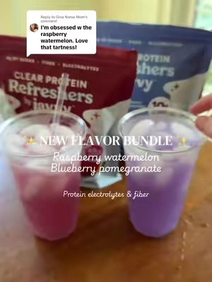 Replying to @Gina Nurse Mom sooo delicious! #javvy #javvyrefresher #clearprotein 