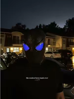 his new favorite mask 🕷️ #cosplaymask #giftideas #halloweenfinds #costumeideas #mask 