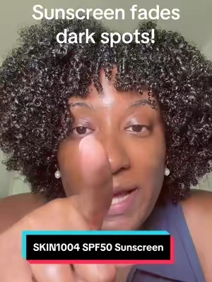 Get ya SPF up my beautiful black ppl. We only have a natural SPF of 13 yet we need a daily protection or SPF30… #SKIN1004 #SPF50 #Sunscreen #BlackTikTok #tiktokshopcreatorpicks 