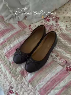 so comfy & perf with my lace socks 🧸🍂 #balletflats #fallfashion #backtoschool #outfitideas #chic whimsy girly chic fall outfit inspo ideas brown ballet flats @Project Cloud 