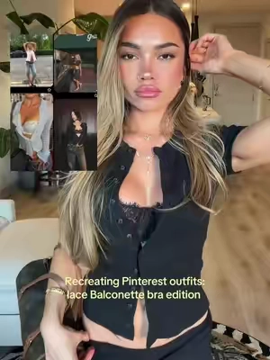 Fashion hack: 1 lace balconette bra & you now have infinite new outfits #TikTokshopbacktoschool #tiktokshopsummersale #dobreva #lacebalconettebra #lacebralette 