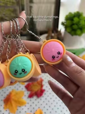 Who could resist these adorable little things~ 😊💕#squishy #fidgettoys #dumplings #squishydumplings #dumpling