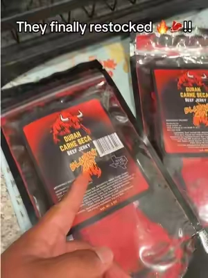 @Duran Carne Seca just restocked their new Carne seca favor blazing hot. If you see that TikTok shop cart run and get yours before they sell out again. #snacktok #carneseca #beefjerky #durancarneseca #blazinghot 