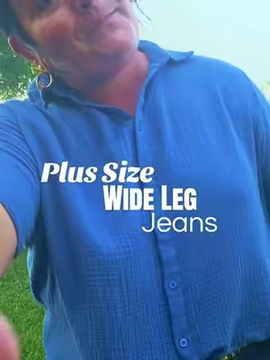 As a plus size lady with an apron belly, let me show you some of my favorite jeans!@BloomChic #plussizejeans #widelegjeans #curvyjeans #bloomchic #plussizestyle 