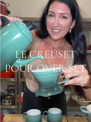 The coffee upgrade I didn’t know I needed ☕️😍 #lecreuset #coffeetok #pourover #pourovercoffee #kitchenfinds  