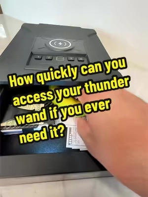 How quickly could you access your thunder wand if you ever need it? #safe #safetyfirst #childsafety #security #gunsafety 