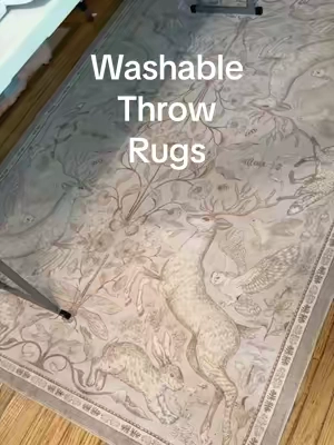 Free shipping  Lahome Bohemian Washable Decorative Rug - Soft, Non-Slip, Botanical Animal Design for Living Room, Aesthetic Home Use, Bohemian Washable Rugs @@lahome##Rug##ThrowRug##RoomDecor##BohoStyle##BedroomRug