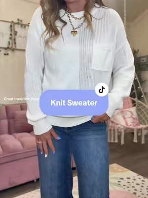 Cute casual knit sweater for the transition to fall! @SHEWIN @shewin_official_us 