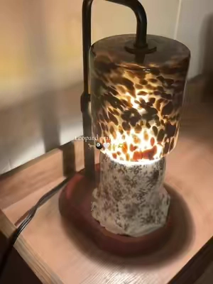 Im in love!! 100% worth the hype on this leopard print warmer #leopardprint #leopardprintwarmer #candlewarmer #candlelampwarmer #homedecor 