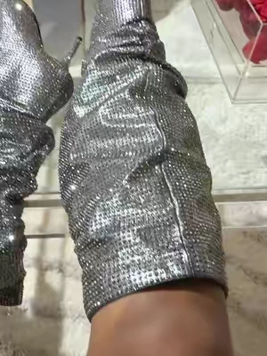 ✨ Shine with every step! ✨ These rhinestone knee-high boots bring the perfect mix of glamour, sparkle, and attitude. 👢💎 A total showstopper! #WindsorStore #RhinestoneBoots #TikTokShop #FashionFinds #ShopMyStyle@Windy-Family lifestyle 