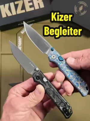 The Kizer Begleiter is a clean, lightweight EDC with a 2.97” BD1N steel blade and that awesome Vortex Micarta handle. Great size for everyday carry with a seriously good-looking design. #Kizer #KizerKnives #Begleiter #EDC #PocketKnife