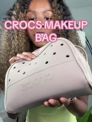 When the inside of your makeup bag gets dirty<<<< #crocs #crocsmakeupbag 