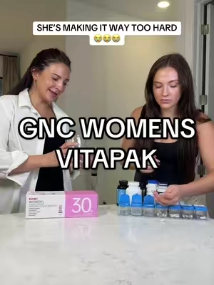 sooo much easier 🤭 #vitamins #health #womensvitamins #gncvitapak 